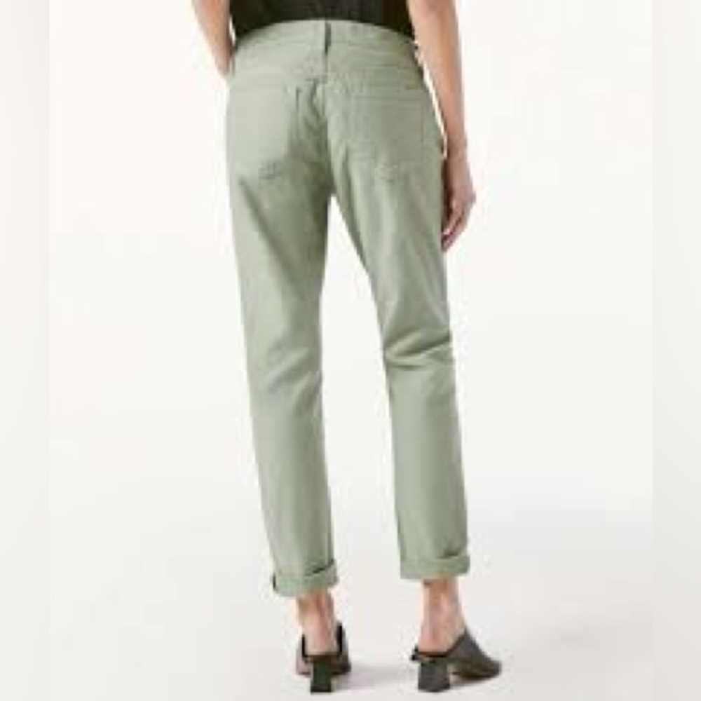 FRAME | Le Garcon Washed Military Green jeans pants| Womens Boyfriend | Size 26